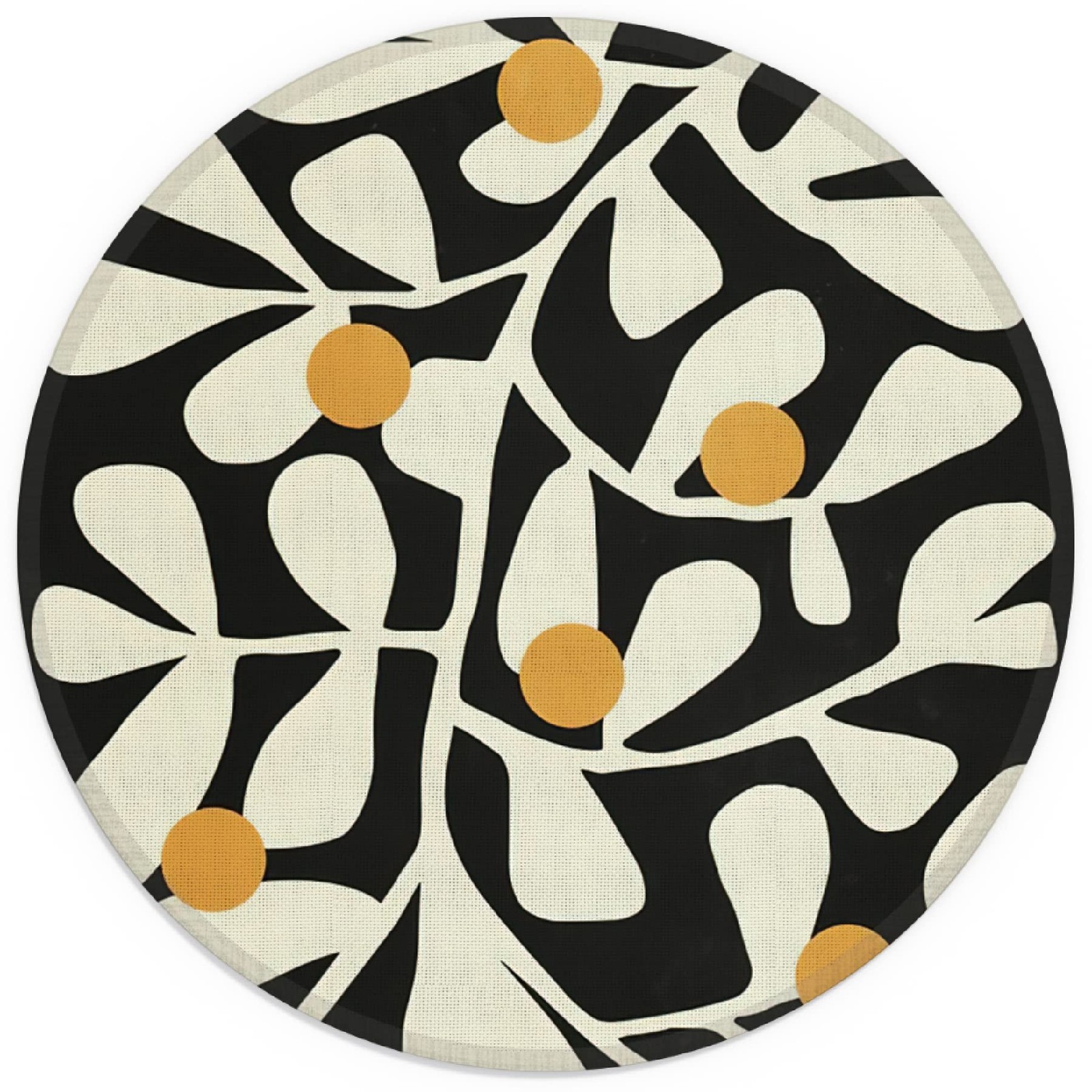 Abstract Matisse Art Groovy Botanical Floral Small Mouse Pad Small, Groovy4