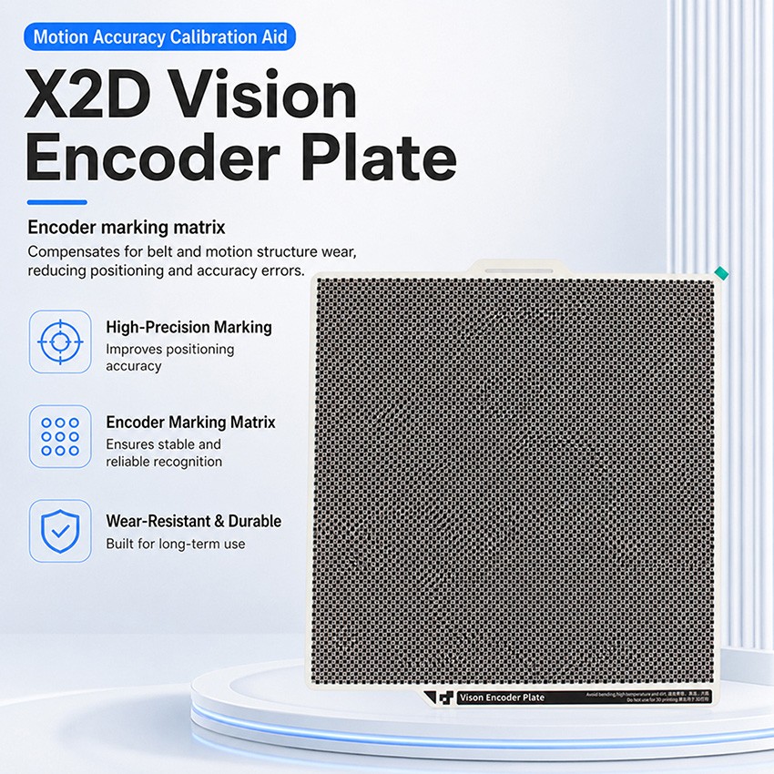 Visual Encoder Plate Motion Accuracy Calibration for X2D 3D Printer Accessories