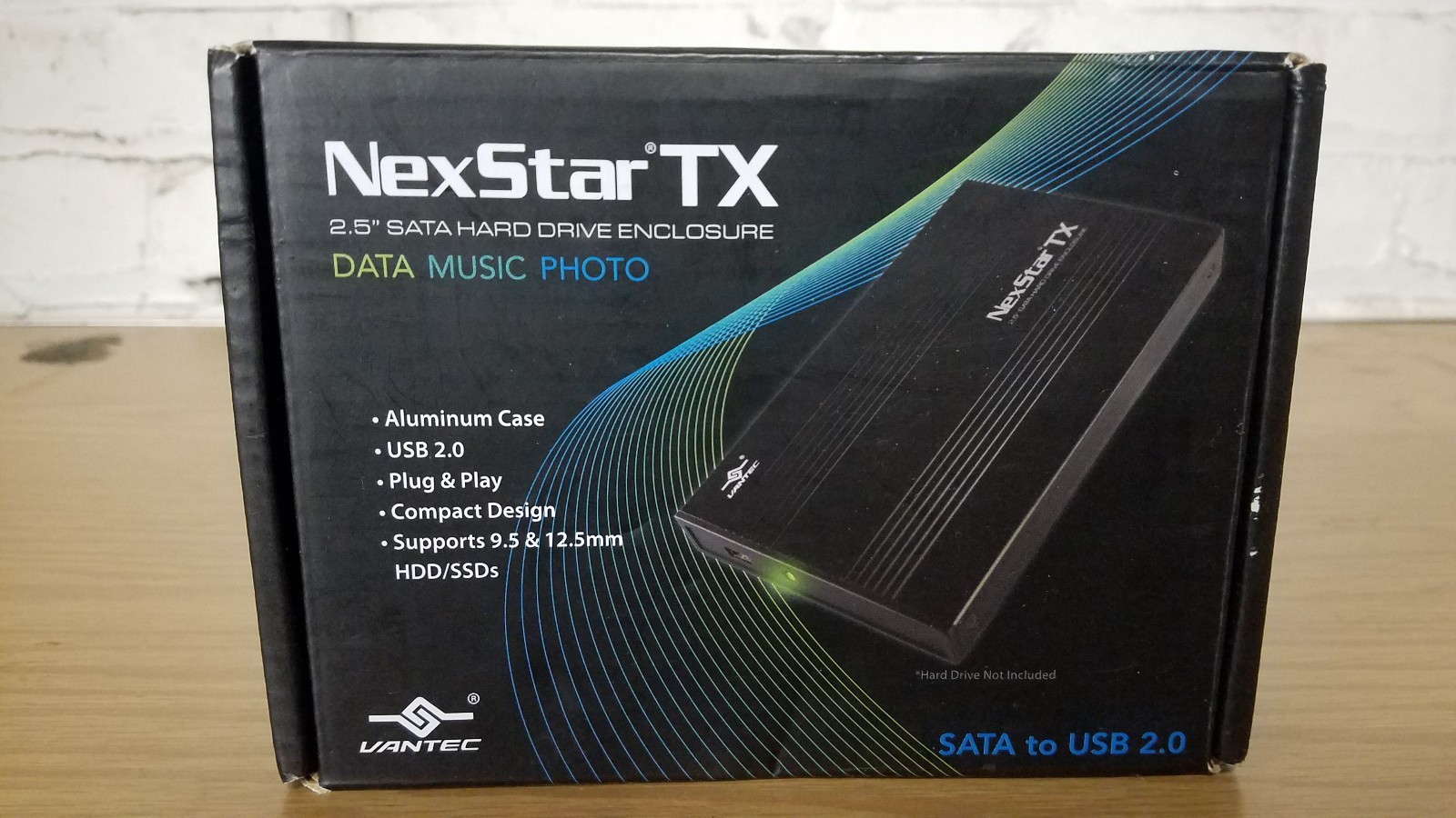 Vantec NexStar TX 2.5-Inch SATA to USB 2.0 External Hard Drive Enclosure OG Box