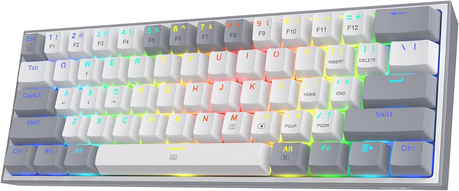 K617 Fizz 60% Wired RGB Gaming Keyboard, 61 Keys Hot-Swap Compact Mechanical Key
