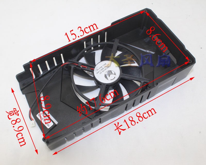 For MAXSUN GTX760/GTX750Ti Graphics Card Cooling Fan MS-9015E-GY 12V 0.4A