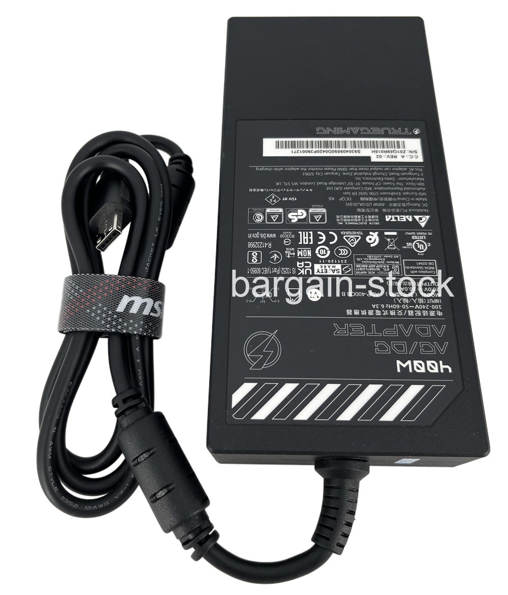 Original MSI 400W AC Adapter For GIGYBYTE AORUS MASTER 18 AM8H BZH BYH Charger