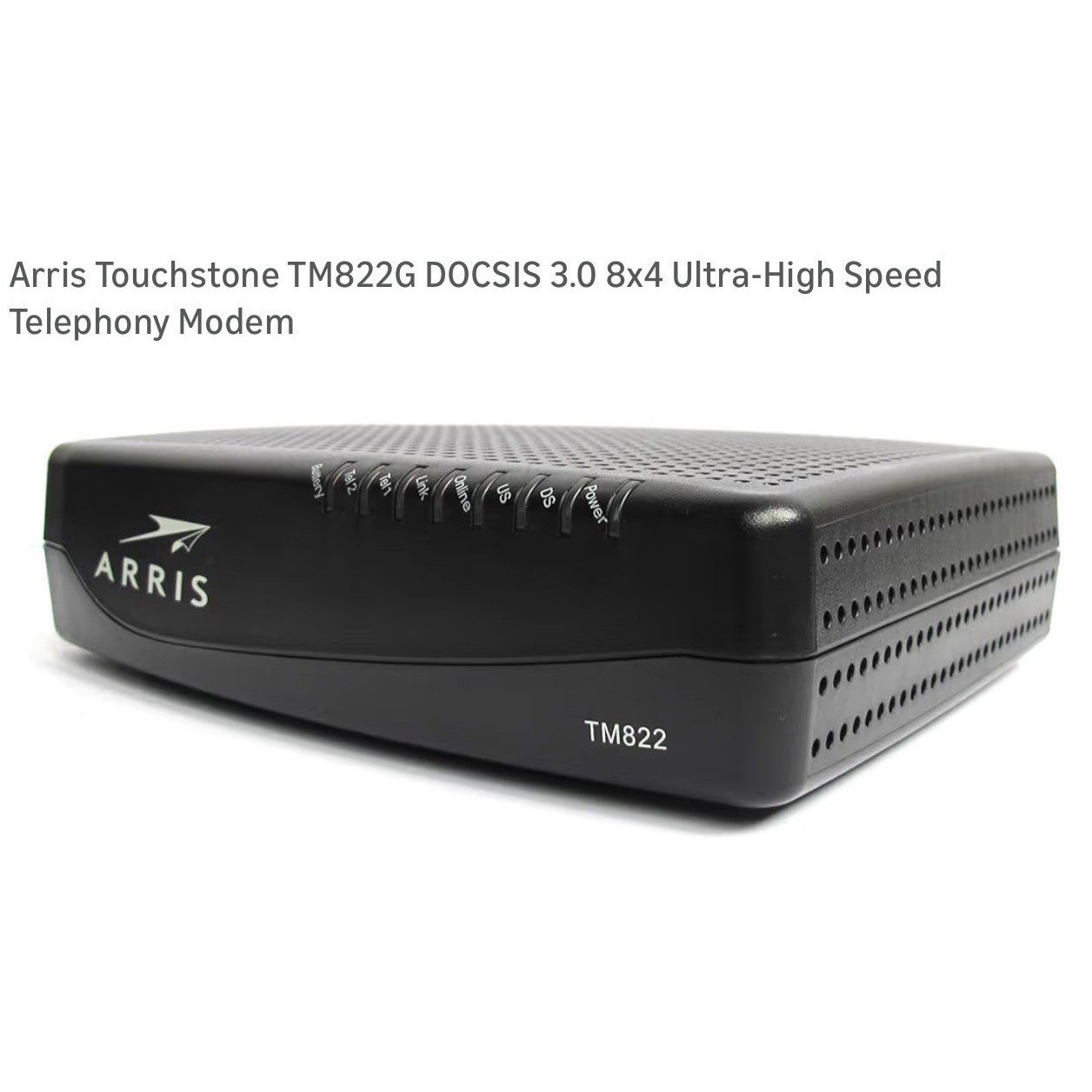 ARRIS Touchstone TM822G DOCSIS 3.0 8x4 Telephony Modem - Black