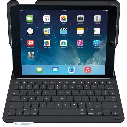 Logitech Type+ Protective Case Bluetooth Keyboard for iPad Air Carbon Black