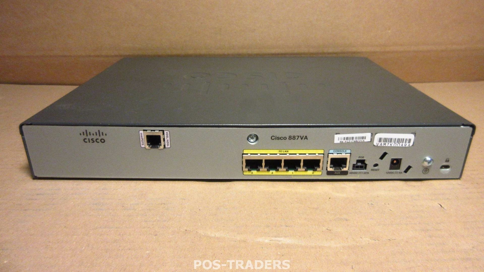 Cisco 887VA 887VA-K9 Router VDSL2/ADSL2 ISR IPSec G2 VPN PoE EXCL PSU