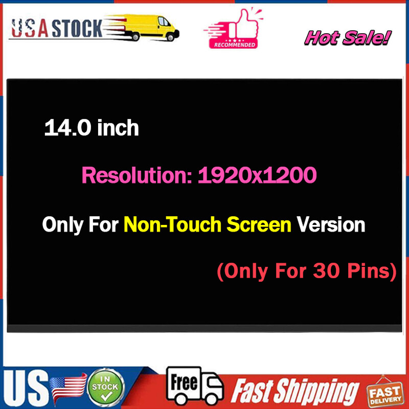 14" WUXGA LCD Screen Replacement LED Display 5D11D96811 LP140WU1-SPB2 Non-Touch