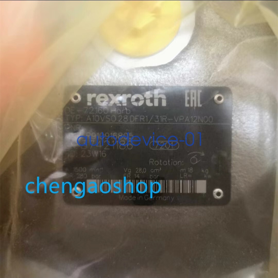 Rexroth R910916805 A A10VSO28DFR1/31R-VPA12N00 Brand NEW DHL/FedEx
