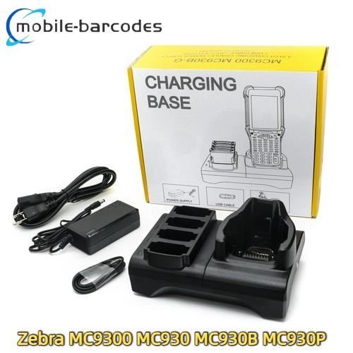 New 4-Slot Battery Scanner Charger Cradle Base Kit For Zebra MC9300 MC930B/P