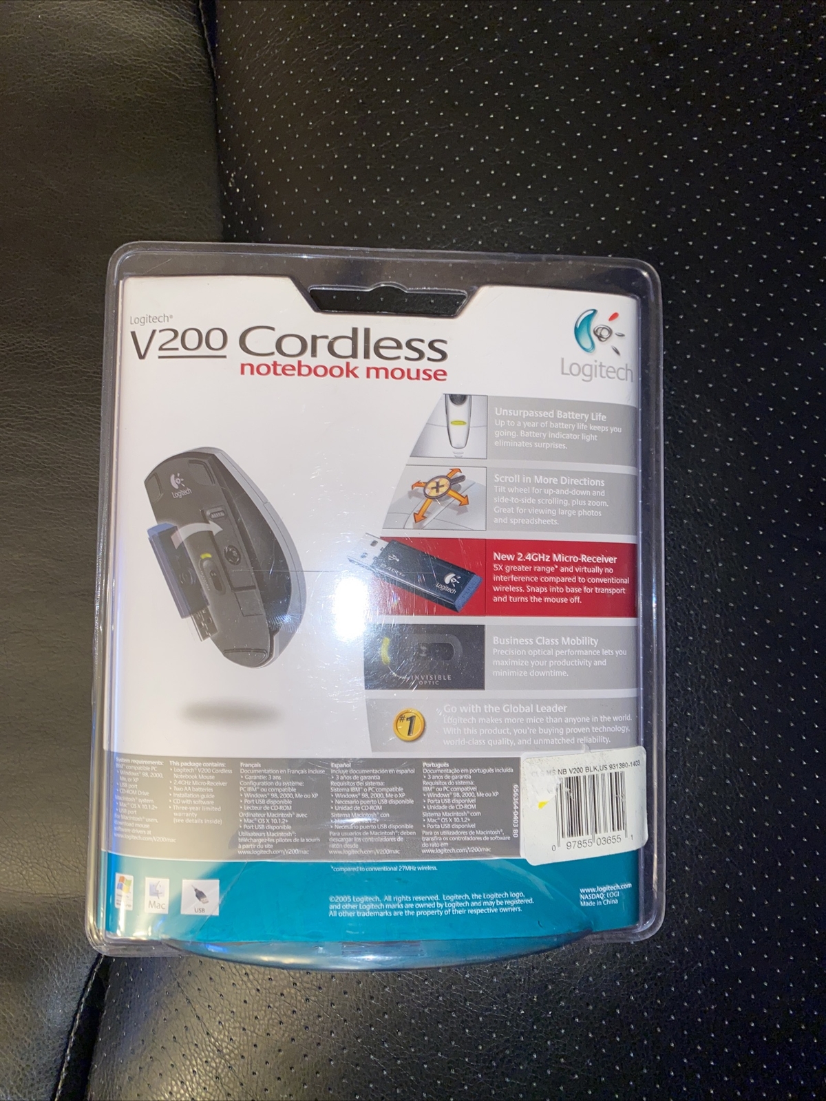Logitech V200 Cordless Notebook Mouse