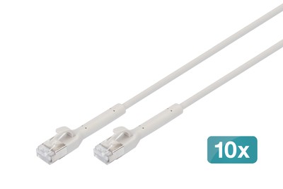 DIGITUS CAT 6A F-FTP Angle Patch Cable, Copper, 5m, DK-1632-A-050B-10