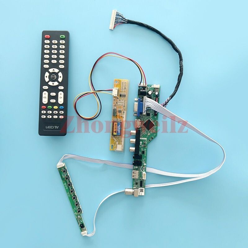 For LP171WP4-TLB1/TLN1 VGA+HDMI+AV+USB LVDS-30P 1440x900 1-CCFL Driver Board Kit