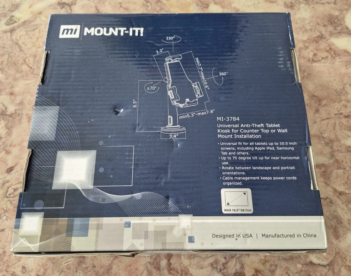 Mount-It Tablet Stand MI-3784 with Cable Lock