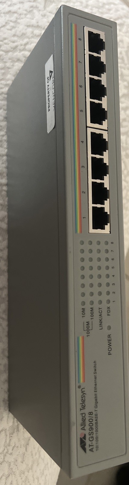 AT-GS908L ALLIED TELESYN 8-PORT FAST ETHERNET SWITCH #F6