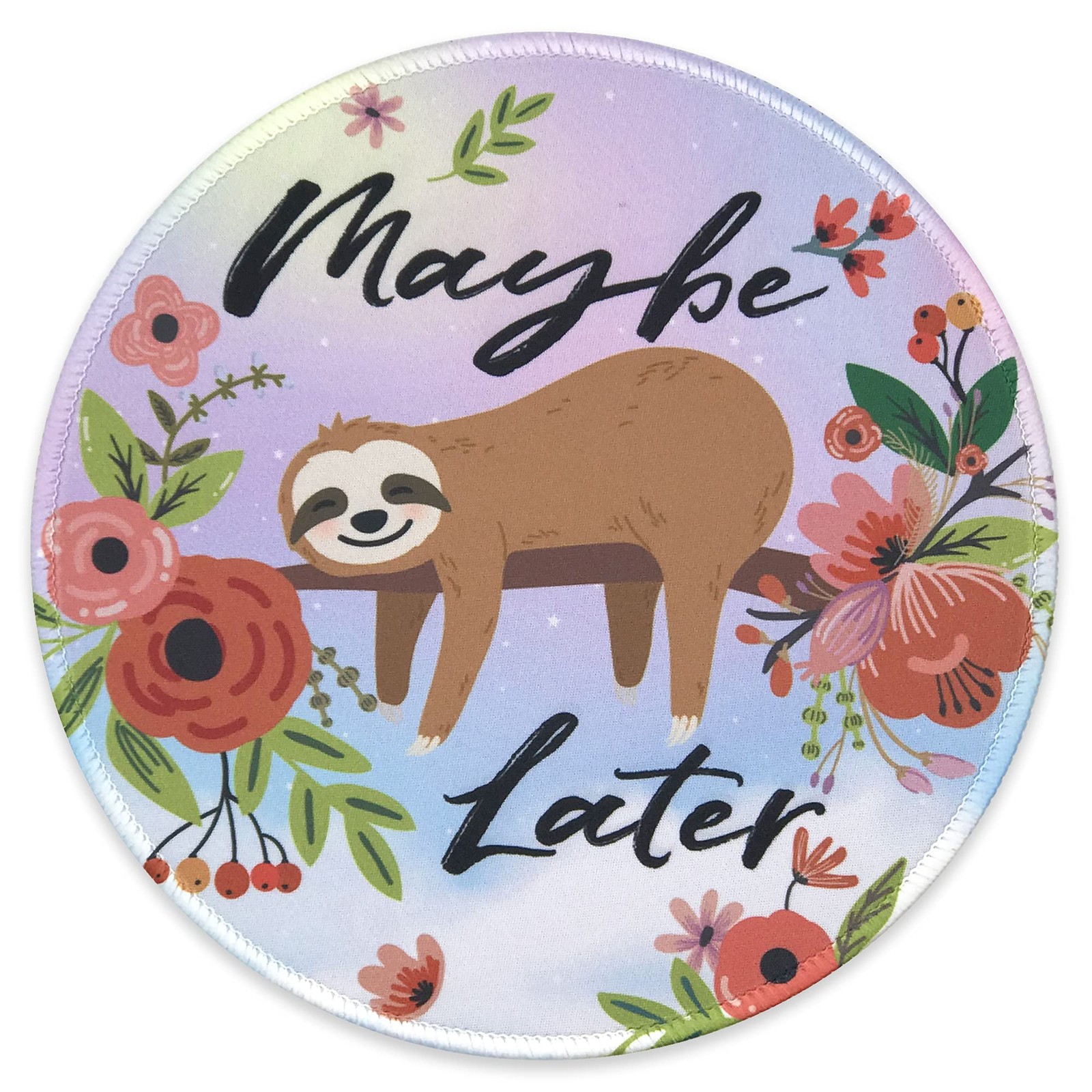 Fashion Funny Sleeping Sloth Procrastination Mouse Pad Home Office Travel 1 PCS