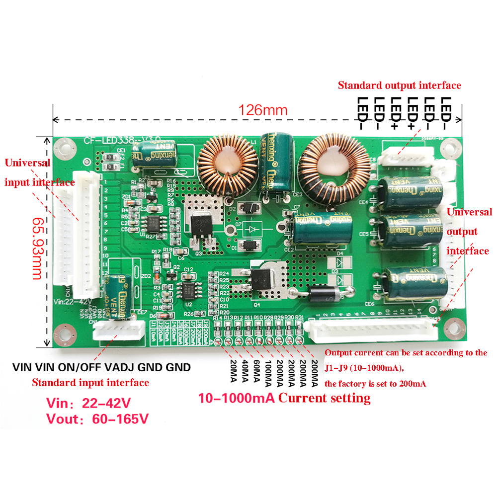 Universal 26-55'' LED Backlight Inverter Driver Convert Board Full Interface Hot