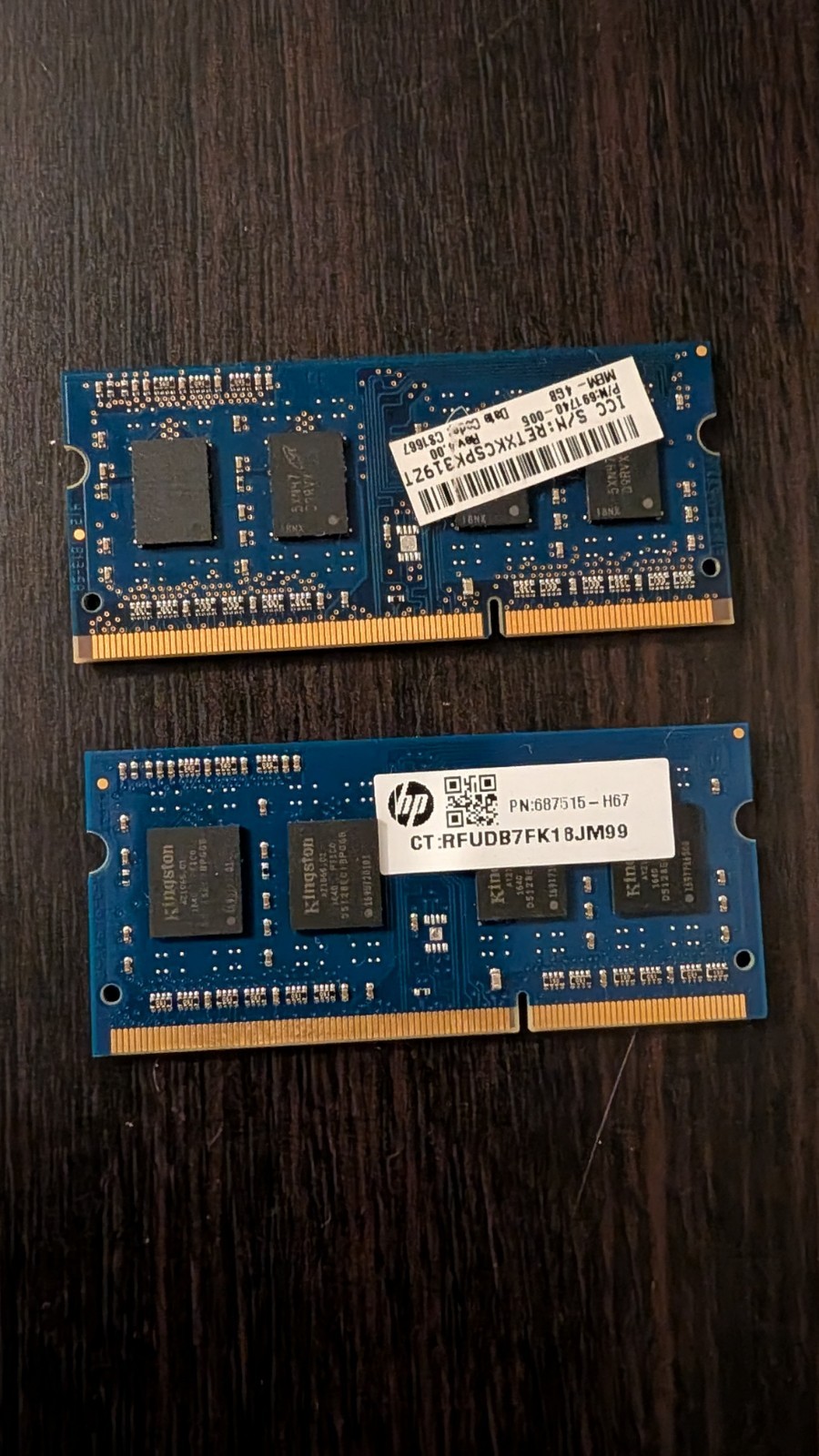 Tested HP 8GB (2x4GB) DDR3L PC3L-12800S SODIMM RAM Memory HP Part # 687515-H67