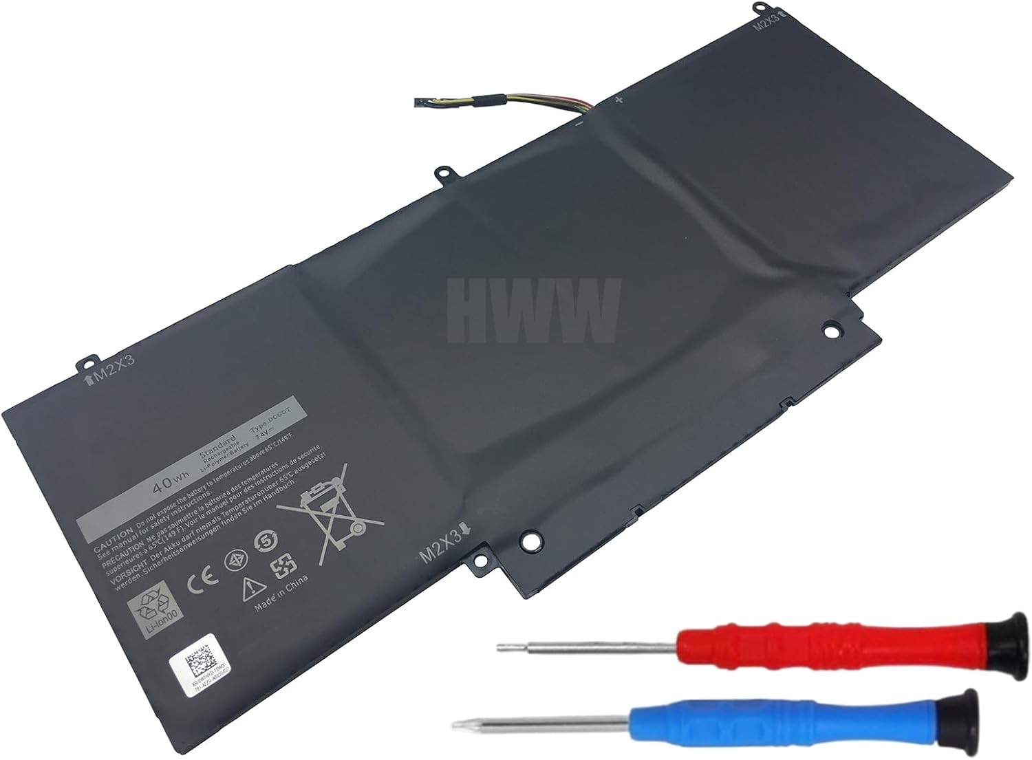 HWW New Replacement DGGGT Battery Compatible with Dell XPS 11 XPS11D 1308T