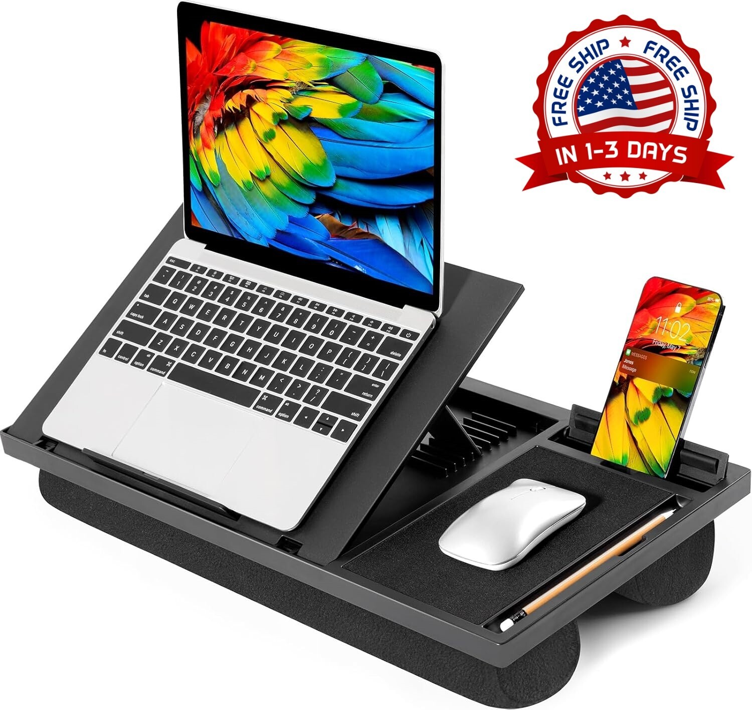 Soporte Ajustable Para Computadora Portátil Para Escritorio De Mesa 13.8” x 9.9”