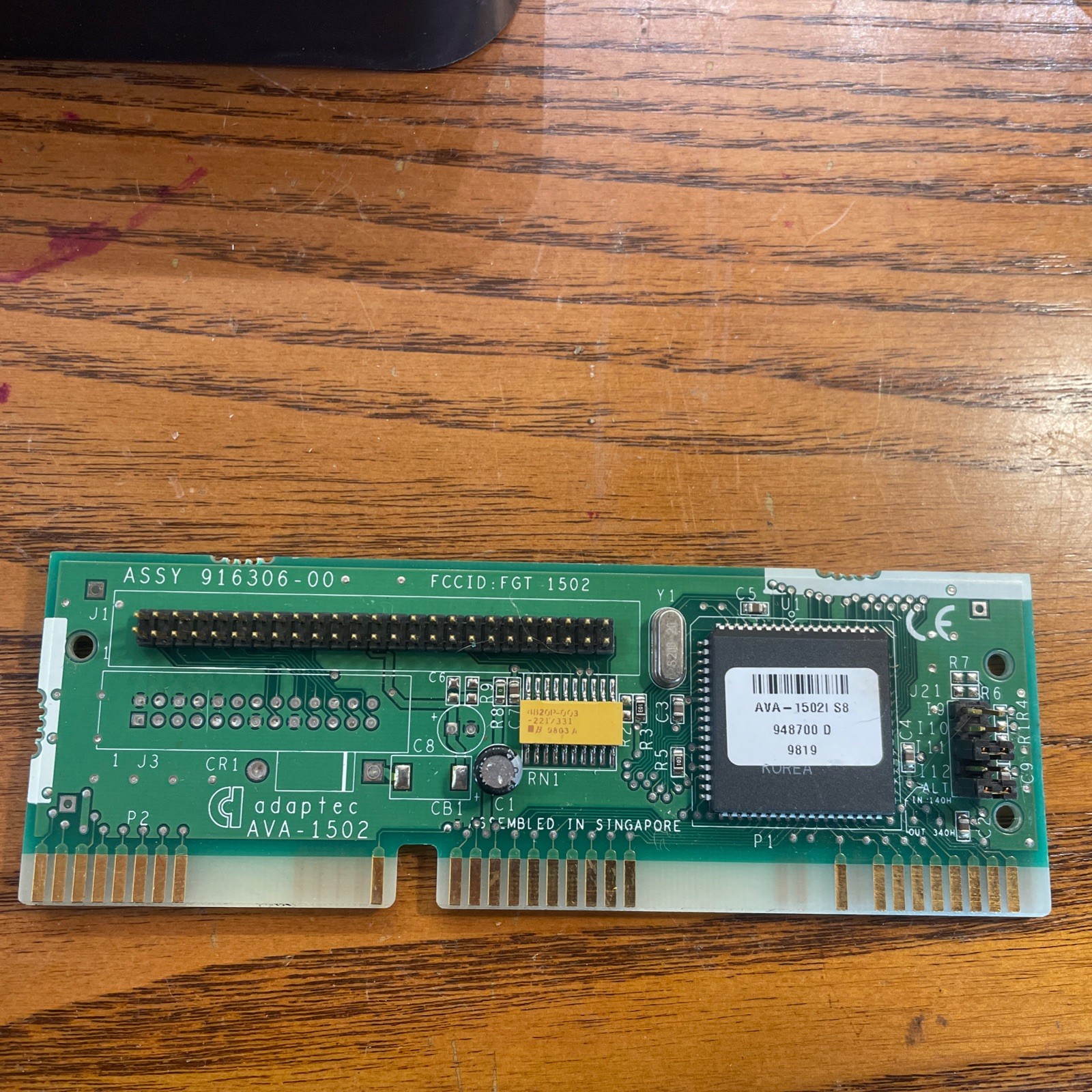 ADAPTEC  AVA-1502i S8 Internal SCSI 16-bit ISA 948700 D 9819