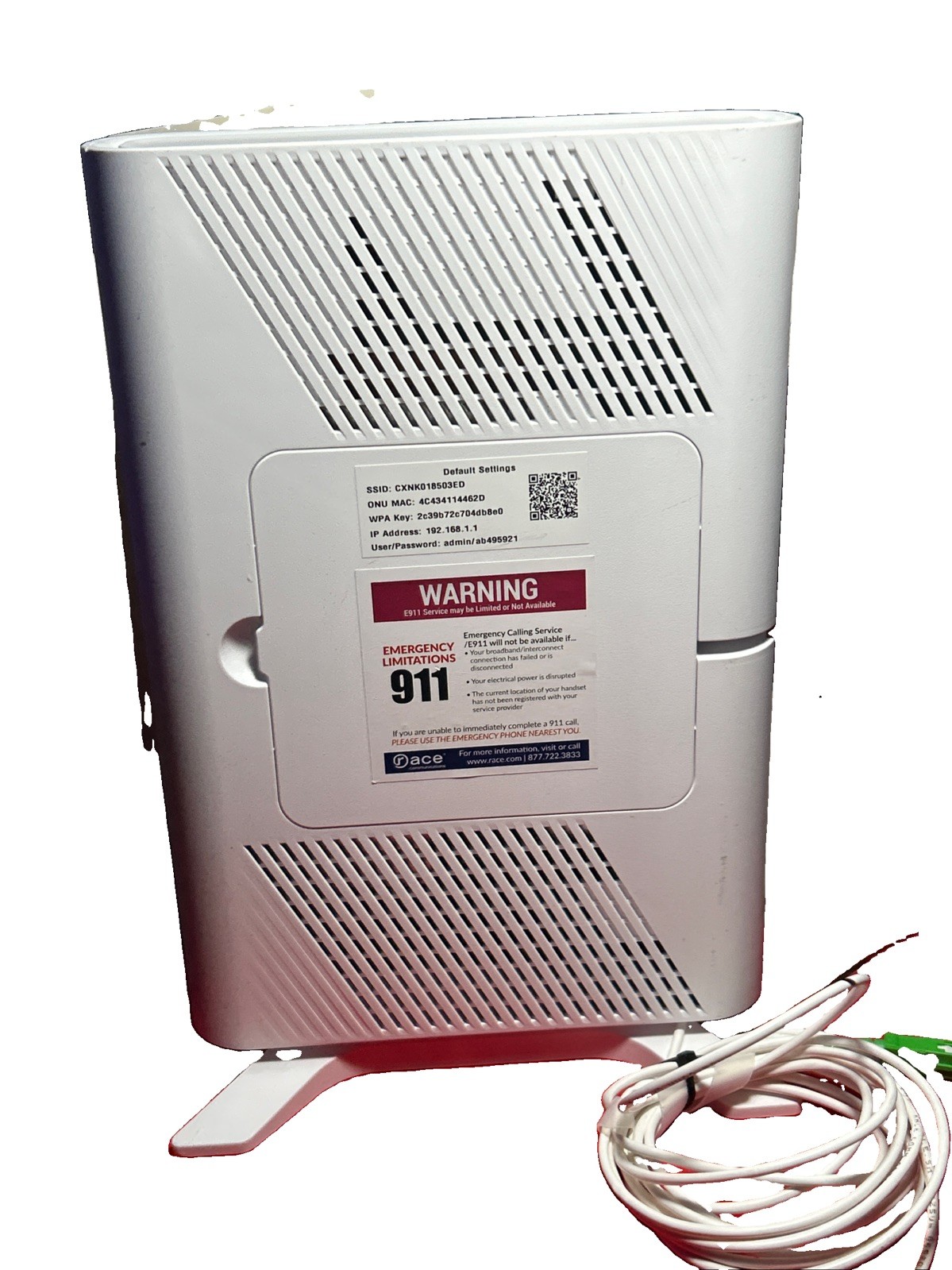 Calix Gigaspire BLAST Model: U6txg AG55229XG Router Mod No 100-05930-10