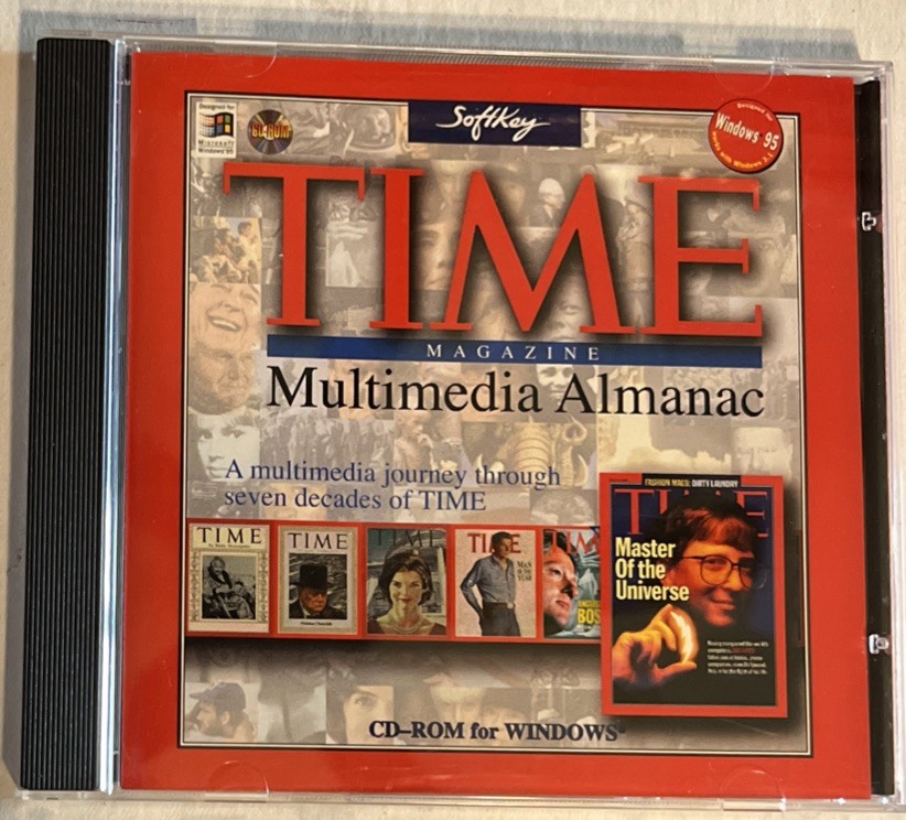 Time Magazine Multimedia Almanac (Through 7 Decades Of Time) Softkey CD-ROM. ID