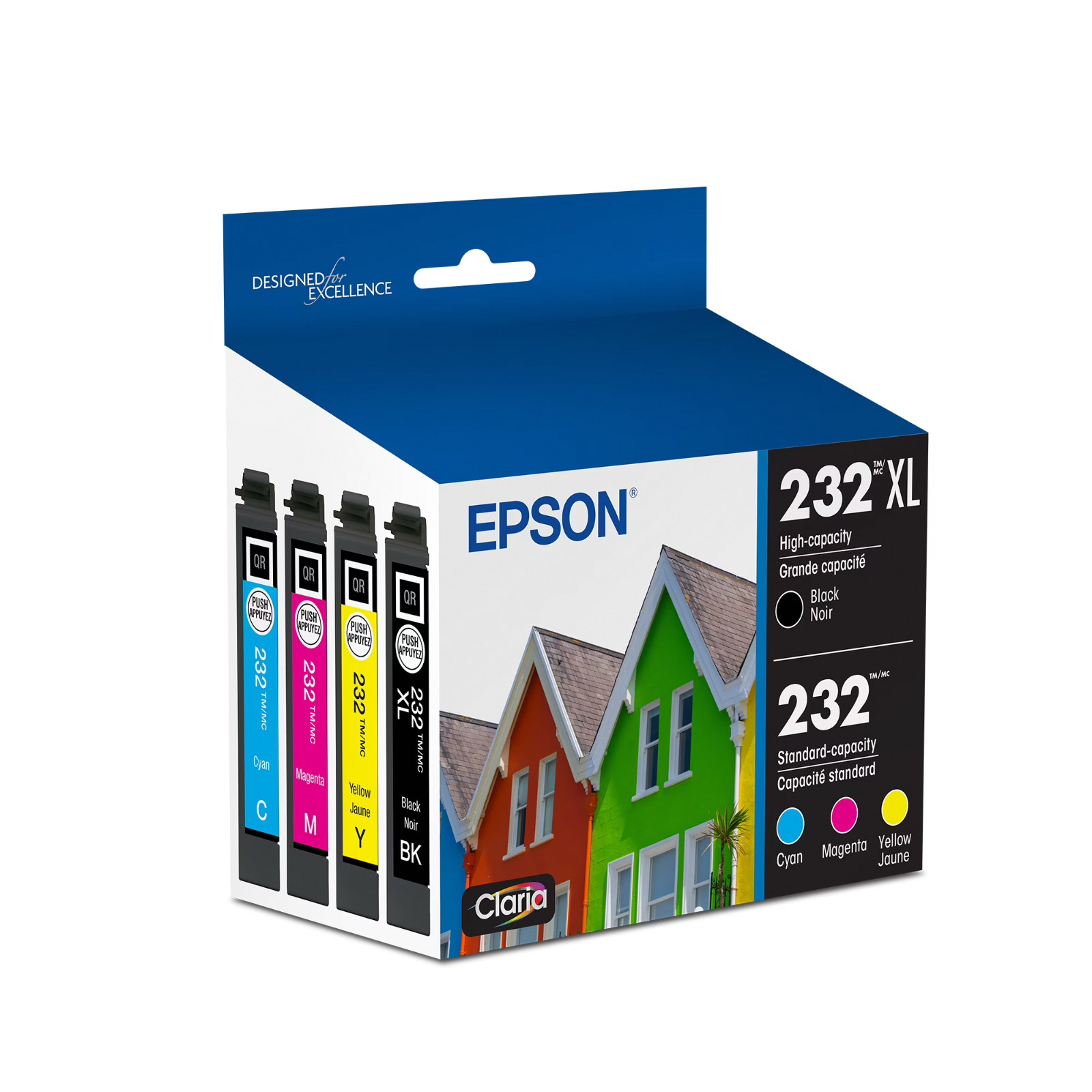 Epson 232XL Black & Color Ink Cartridge Combo Pack T232XL-BCS 
