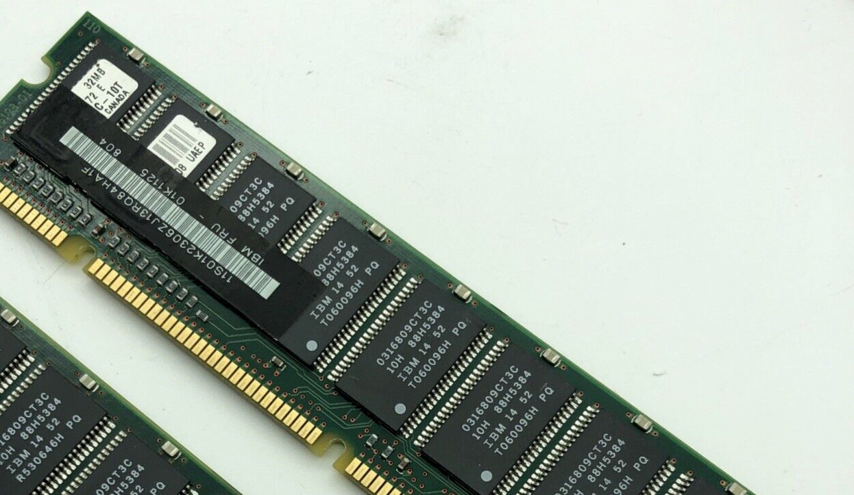 32MB 168-Pin SDRAM DIMM PC66 Memory 4x72 IBM Fru 01K1112 ECC PC-66
