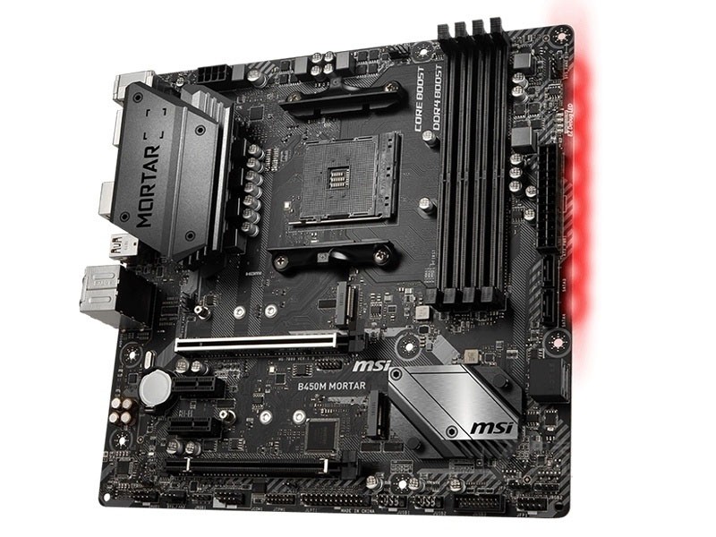 For MSI B450M MORTAR motherboard B450 AM4 4*DDR4 64G DP+HDMI m-ATX Tested OK
