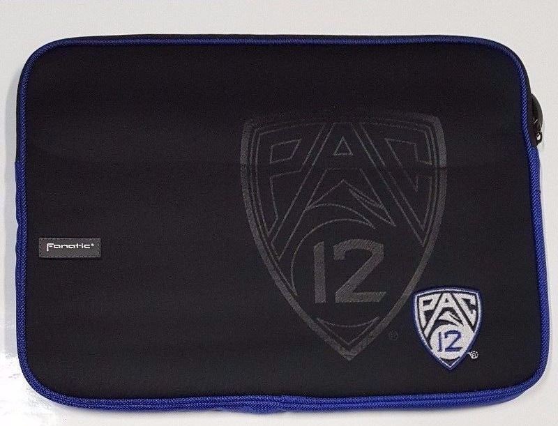 Pac 12 Imprinted Laptop Sleeve Bag Fits 13" - 15" 2 Pocket Ghosting Pac12