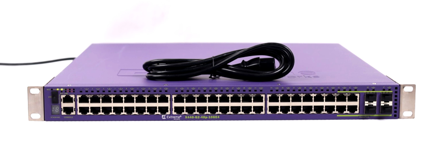 Extreme Networks X440-G2-48P-4P-10GE4 PoE+ Switch k409