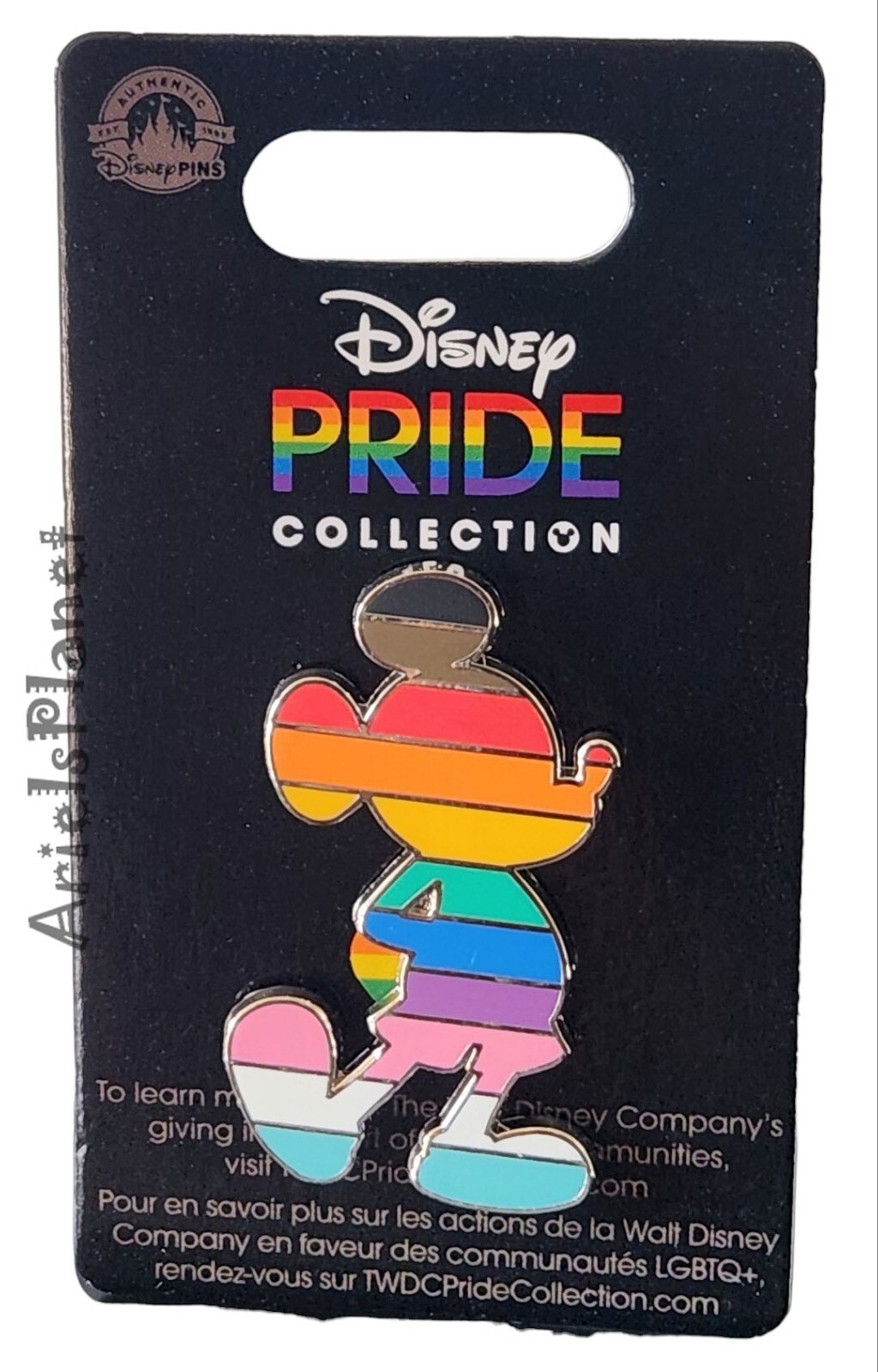 DISNEY Parks Mickey Mouse Rainbow Pride Collection Pin