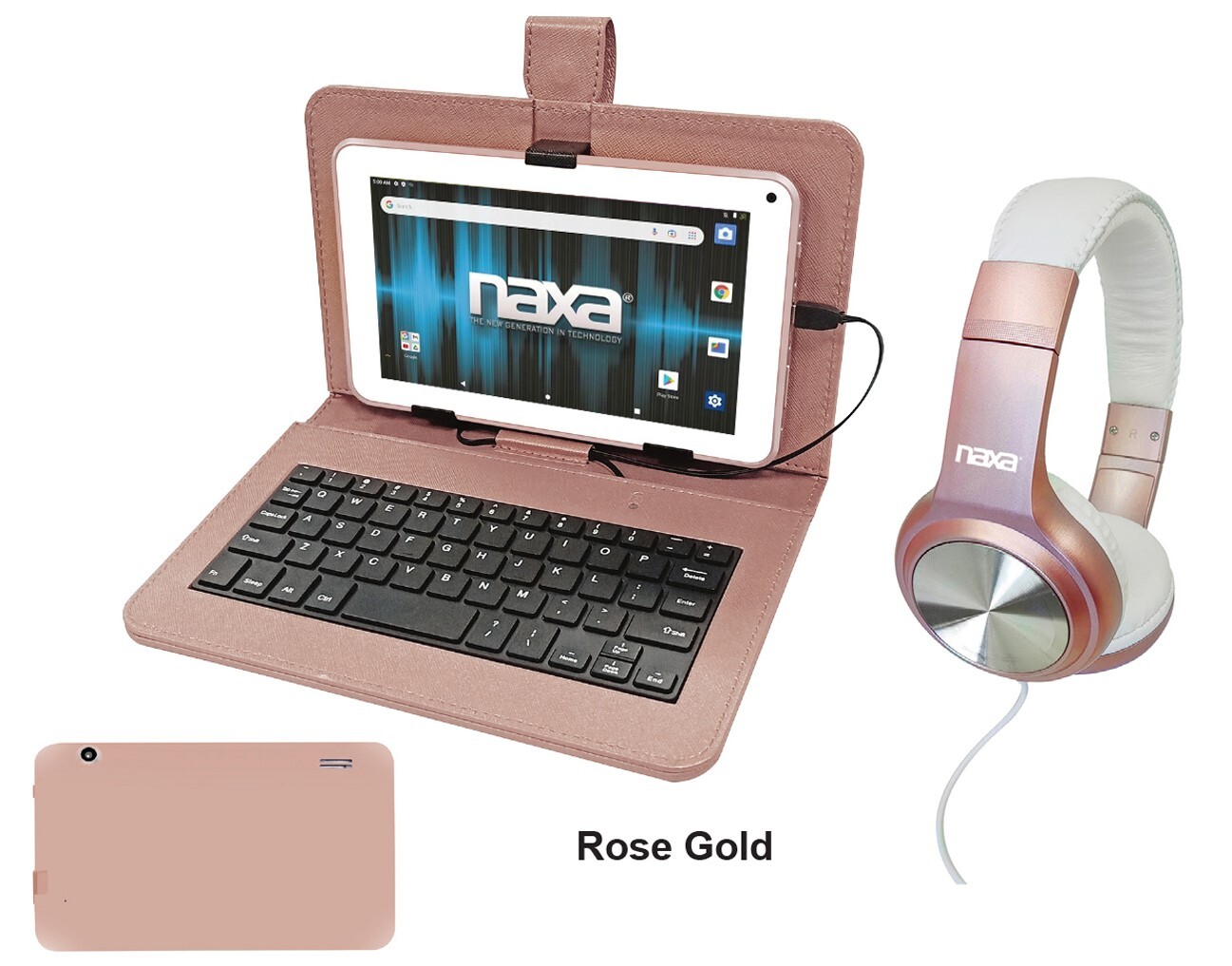 Naxa Tablet with 10.1” HD IPS Screen and USB Keyboard - 