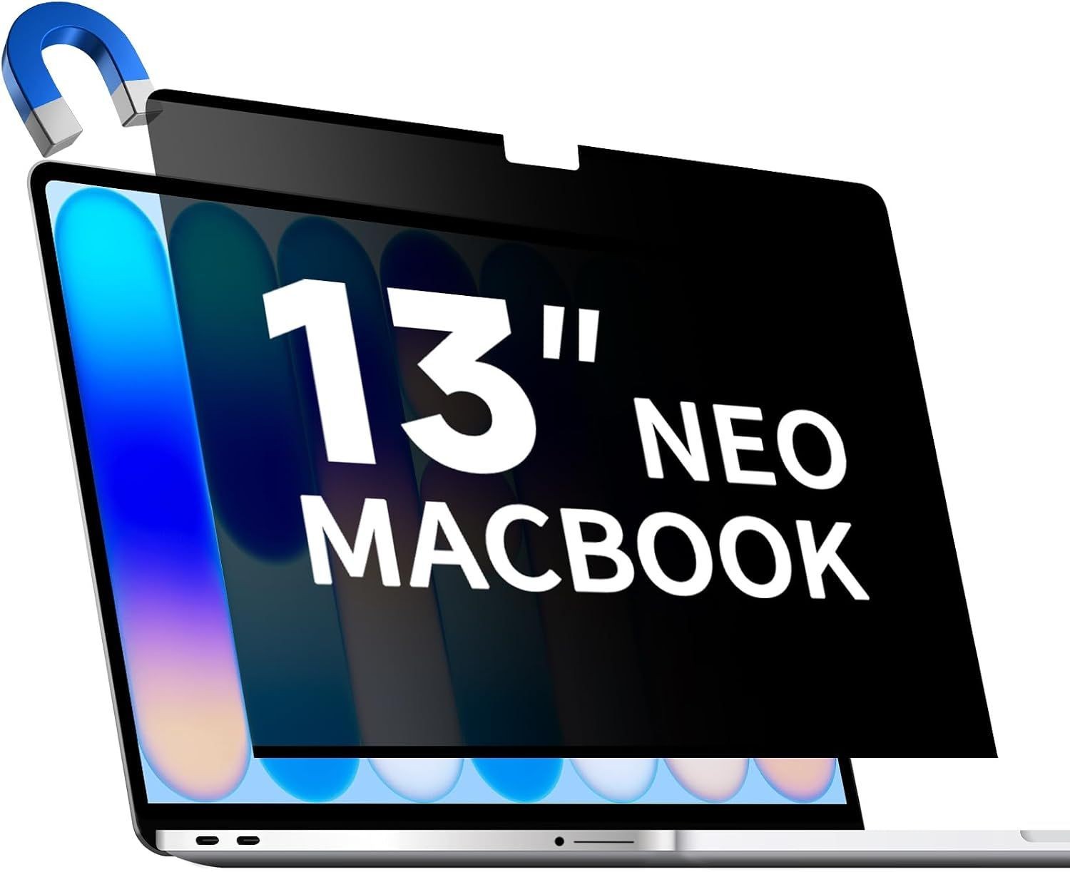 Removable Matte Magnetic Shield Privacy Screen for 2026 MacBook Neo 13-Inch