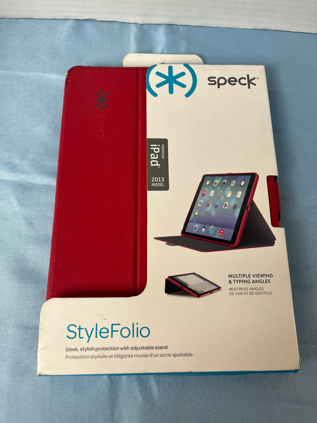 Speck IPAD 2013 Model Style Folio Red Cover Case Adjustable New NIP
