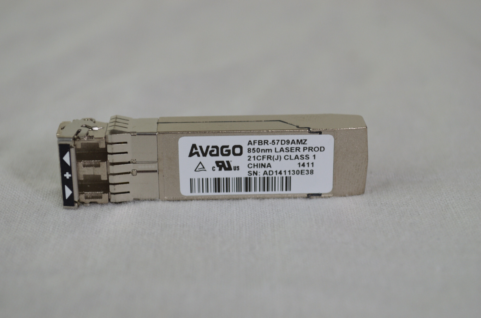 Avago AFBR-57D9AMZ-ELX 8GB FC SFP Transceiver Module