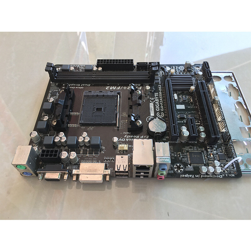 For Gigabyte  A55 Motherboard GA-F2A55M-DS2 FM2+/FM2 DDR3 Tested OK