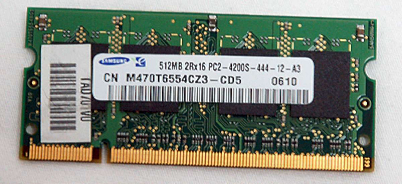 SAMSUNG Laptop 512mb DDR2 PC4200 RAM Memory Single Stick V000080450 PC2-4200S