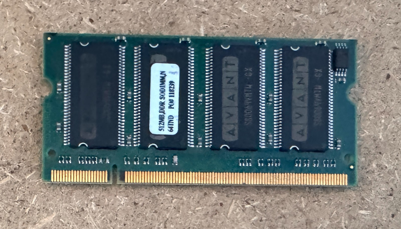 Avant Technology_512MB PC2700 Laptop Memory_DDR 200-Pin SODIMM