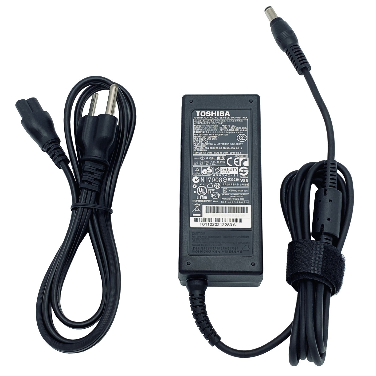 Genuine Toshiba 65W Adapter for Mini Notebook NB200 NB205 NB255 NB305 NB505