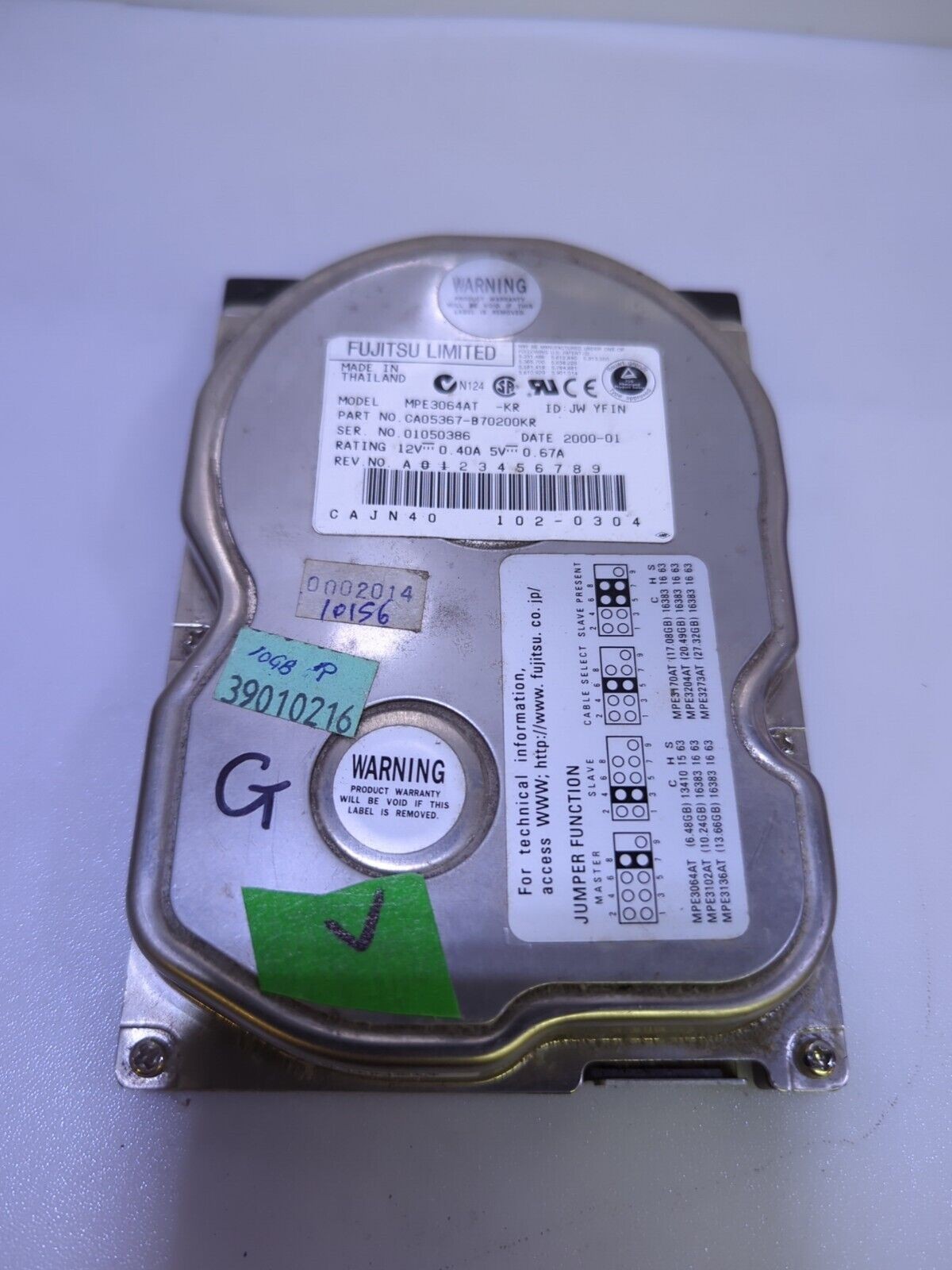 Fujitsu MPE3064AT 3.5" IDE HDD 6.4GB  Tested -