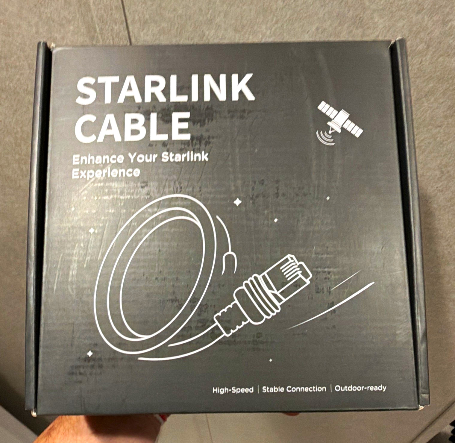 LUCMO Starlink Cable STK17 MPN STK17 Replacement Cable w/ Black Box