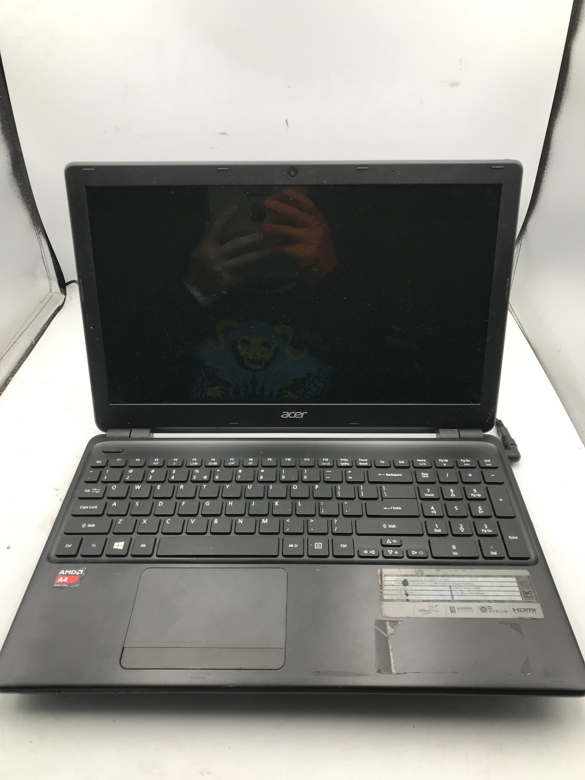 ACER ASPIRE E1 522 - FOR PARTS/REPAIR - AMD A4 5000 - NO RAM - READ DESCRIP - BB