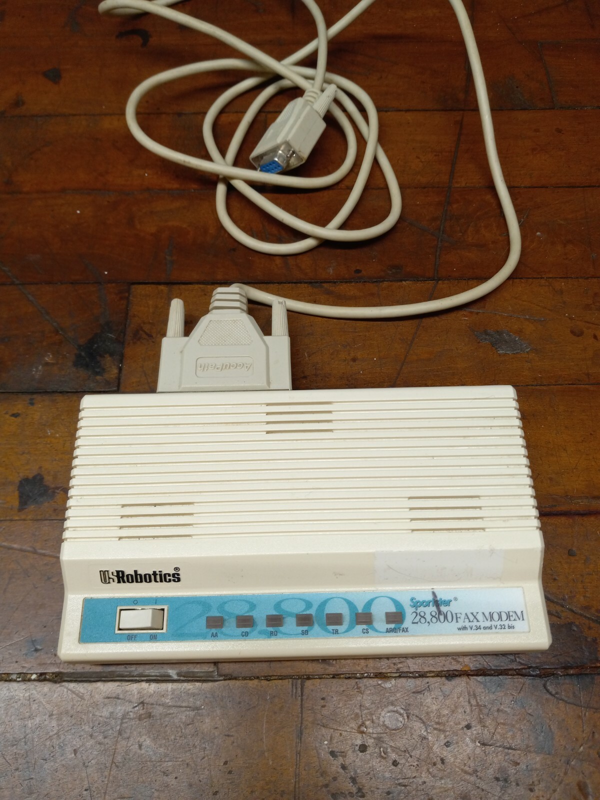 US Robotics Sportster 28,800 External Data Fax Modem 1995