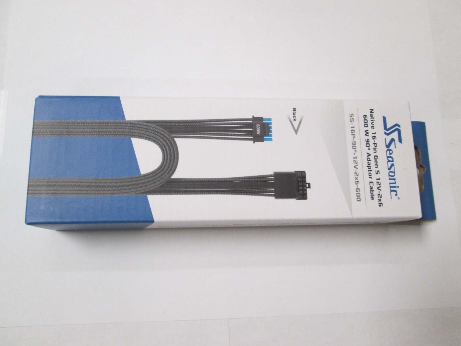 Seasonic Modular 12V-2x6 90 Degree Power Cable NEW