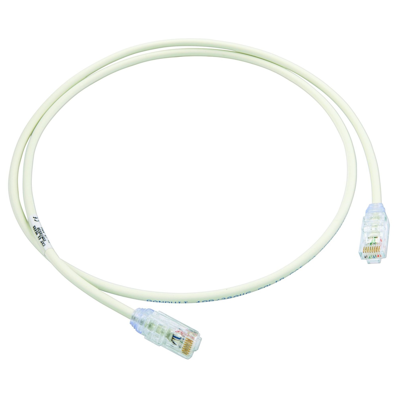 PANDUIT LAN Cable Cat6A Ultra-thin Professional 1m Off White