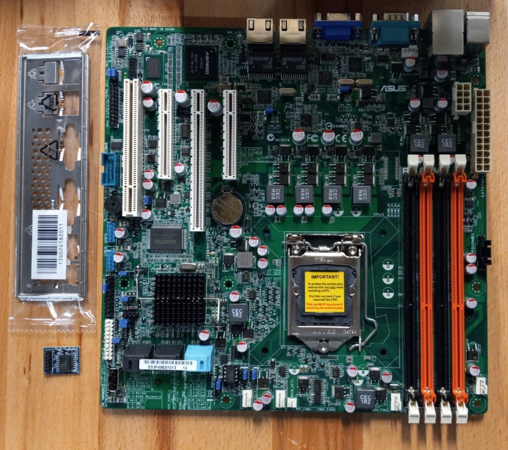 ASUS P8B-M w/(ASMB5-IKVM) Intel C204 LGA 1155 Xeon E3 mATX Server Motherboard