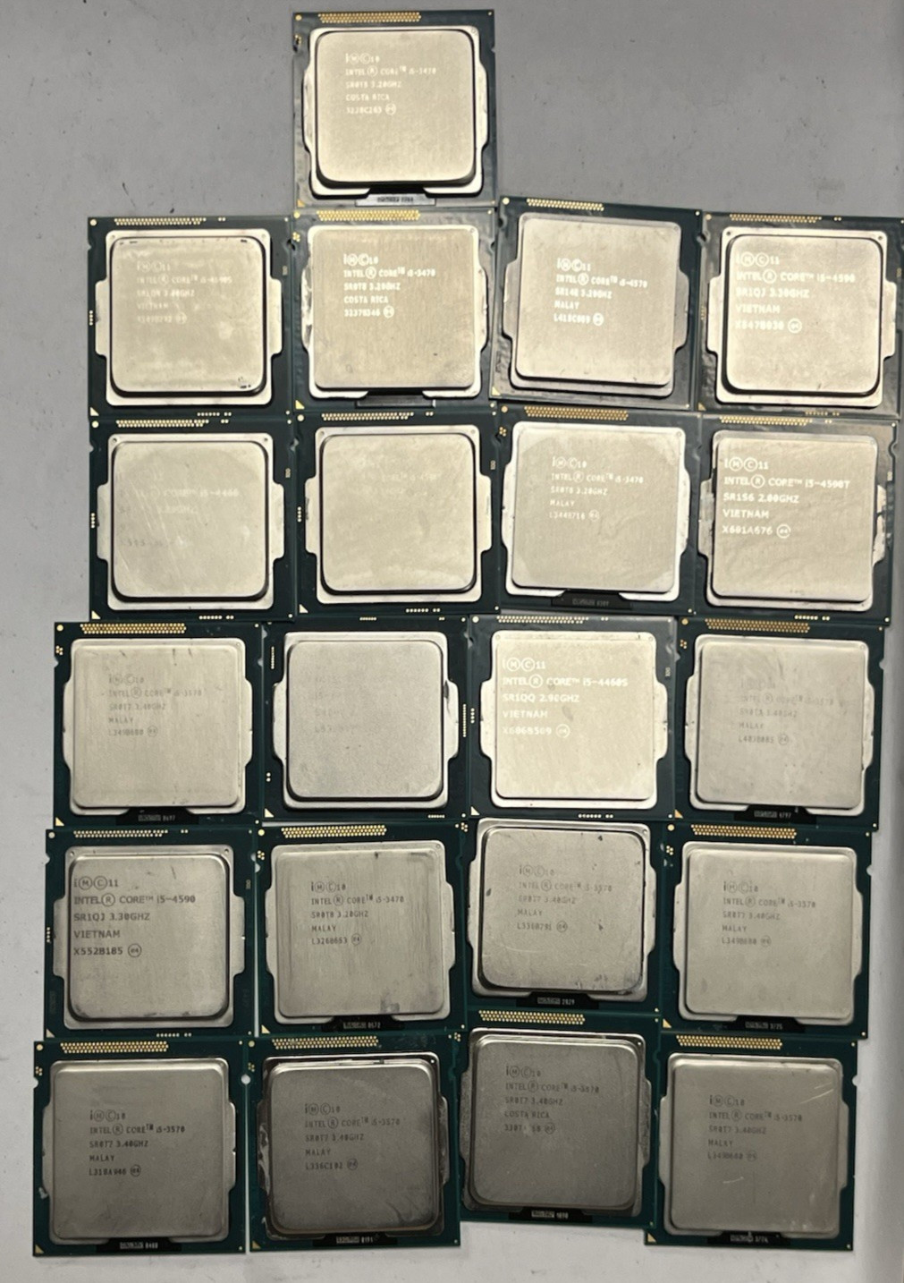 LOT OF 21 Mixed i5 3rd & 4th GEN Intel Core Desktop CPU Processor