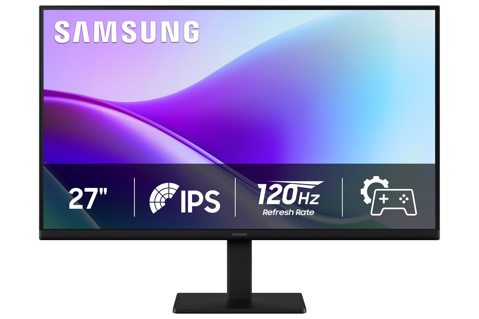 Samsung 27 in S3 FHD IPS Monitor, 120Hz Refresh Rate, 5ms Response Time,