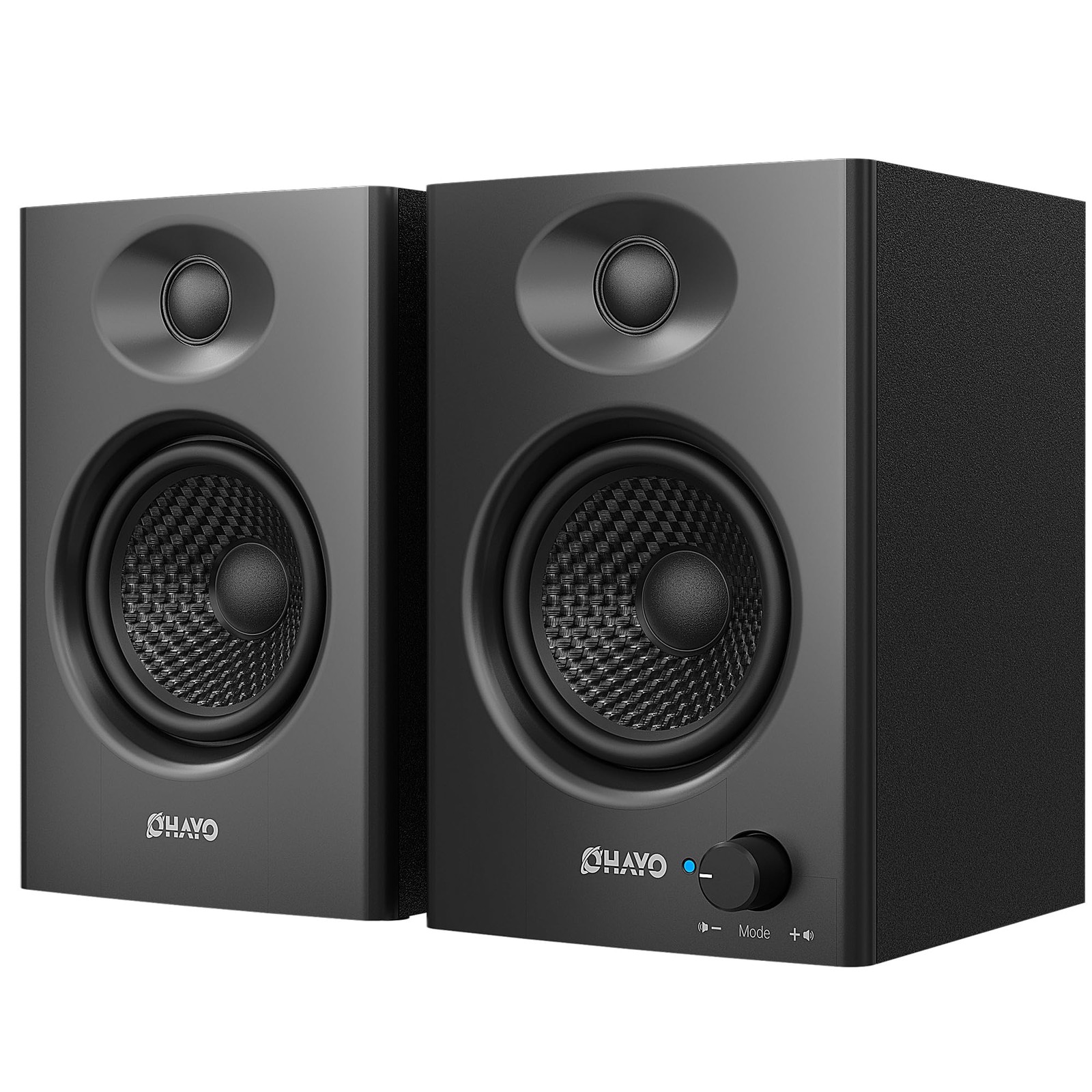 60W Bluetooth 5.3 Computer Speakers for Music & Gaming, Stereo 2.0, Black