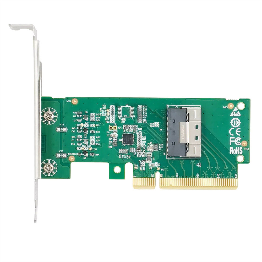 Cablecy PCIE5.0 PCI-Express 8x to MCIO 8i Mini Cool Edge IO SFF-TA-1016 Adapter